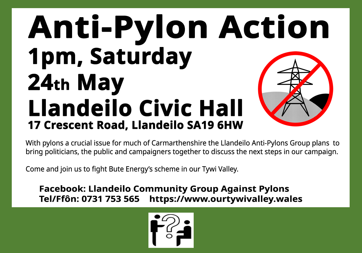 Llandeilo Anti-Pylon meeting 24 May 2025